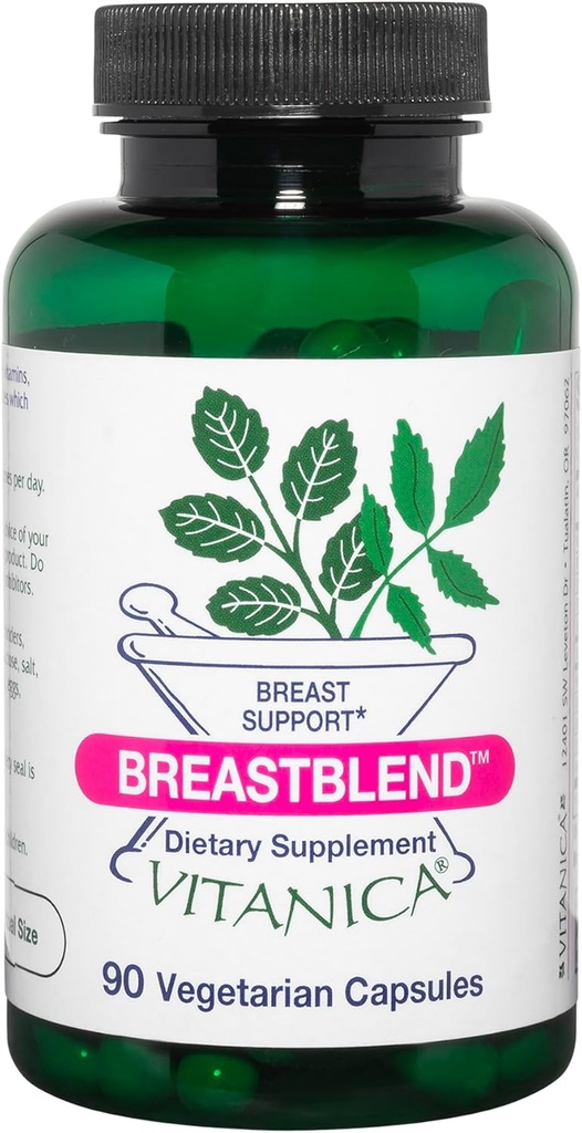 Vitanica BreastBlend, υποστήριξη στήθους, Vegan, 90 κάψουλες