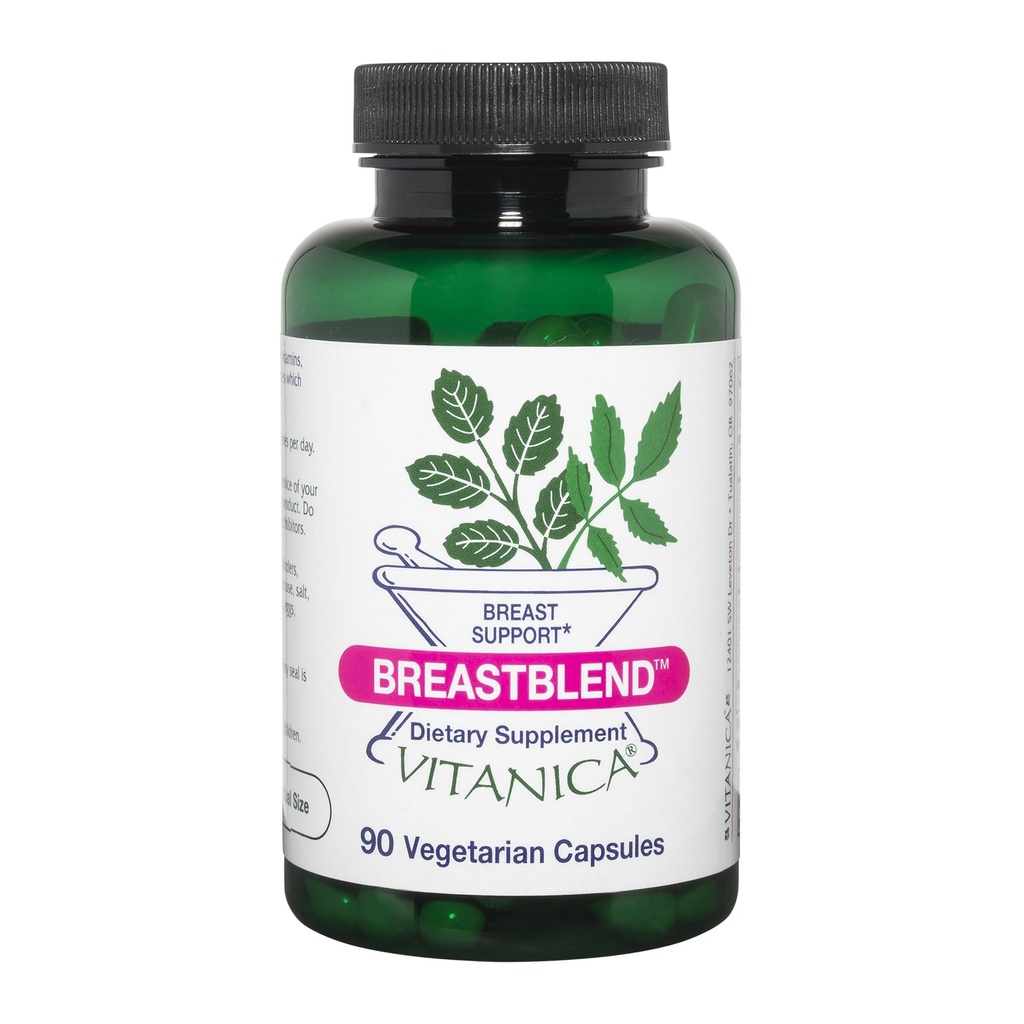 Vitanica BreastBlend, υποστήριξη στήθους, Vegan, 90 κάψουλες
