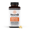 LifeSeasons NeuroQ Memory DHA-400 - Συμπλήρωμα Ωμέγα-3 Fish Oil - Ψυχική Απόδοση & Ισορροπία - Υποστηρίζει Νευροεγκέφαλος Υγεία - Προστατεύει από την απώλεια μνήμης & βελτιώνει την εστίαση - 120 Softgels