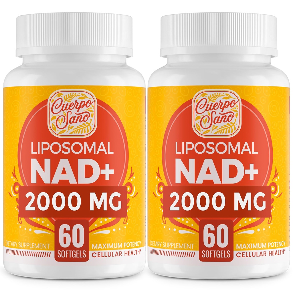 2000 MG NAD Supplement, Λιποσωμικό NAD+ με υψηλή απορρόφηση, Αποτελεσματικότερη από τη Νικοτιναμίδη Ριβοζίδιο, Καθαρό & Plus συμπλήρωμα ενίσχυσης, Υπεράσπιση γήρανσης, Μεταβολισμός & Κυτταρικό, 120 softgels