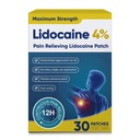 4% Lidocaine Pain Relief Patches – Maximum OTC Strength, Fast-Acting Targeted Relief, for Muscle & Joint Discomfort 585-30 Count