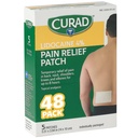 CURAD 4% Lidocaine Pain Relieving Patch - 5 Count - for Back, Neck, Shoulder, Knee & Elbow Pain