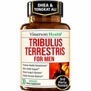 Testosterone Supplement & Tribulus Terrestris For Men with DHEA 100mg, Magnesium, Zinc, Tongkat Ali & Rhodiola Rosea – Muscle Builder, Libido Support & B6 Vitamins for Men – 1 Capsule a Day, 30 Count