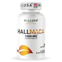 Hallusa Natural Maca Root Capsules 1000mg for Men & Women - Peruvian Lepidium Meyenii Root Supplement for Energy, Stamina, Hormonal, Mood & Daily Vitality Support - Non-GMO, Gluten-Free - 60 Capsules