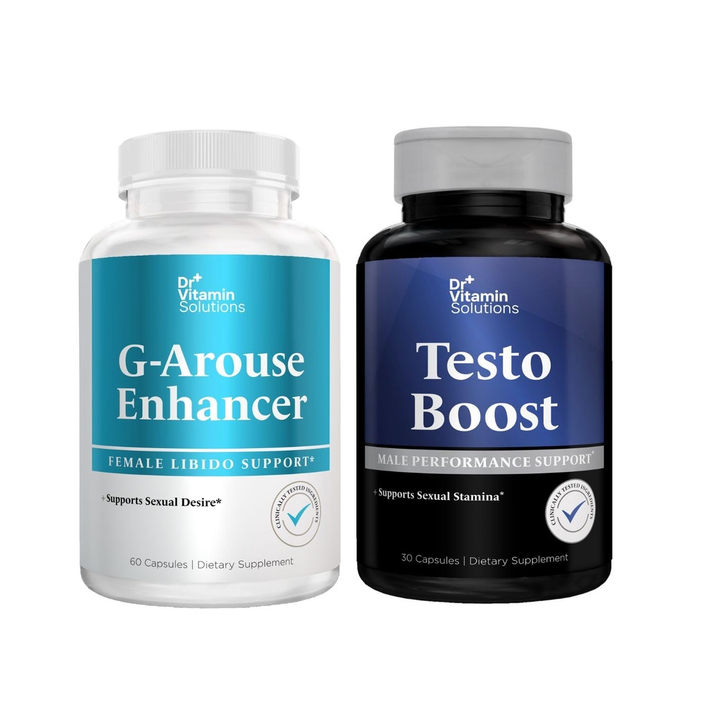 Dr Vitamin G-Arouse Enhancer for Female | Libido Booster for Women, 60 Capsules with Testo Boost Supplement for Men| Stamina, Endurance & Energy Enhancement|Horny Goat Weed - 30 Capsules