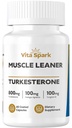Turkesterone Muscle Leaner - High Potency Men's Supplement with Tongkat Ali & Fadogia Agrestis for Workout, Support Performance Energy Vitality Stamina & Strength | 60 Capsules