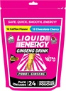 VITAL 4U® Liquid Energy Shot - Coffee & Chocolate Cherry Combo Pack, Ginseng, B Βιταμίνες, Φυσικά γλυκαντικά, 24 ct
