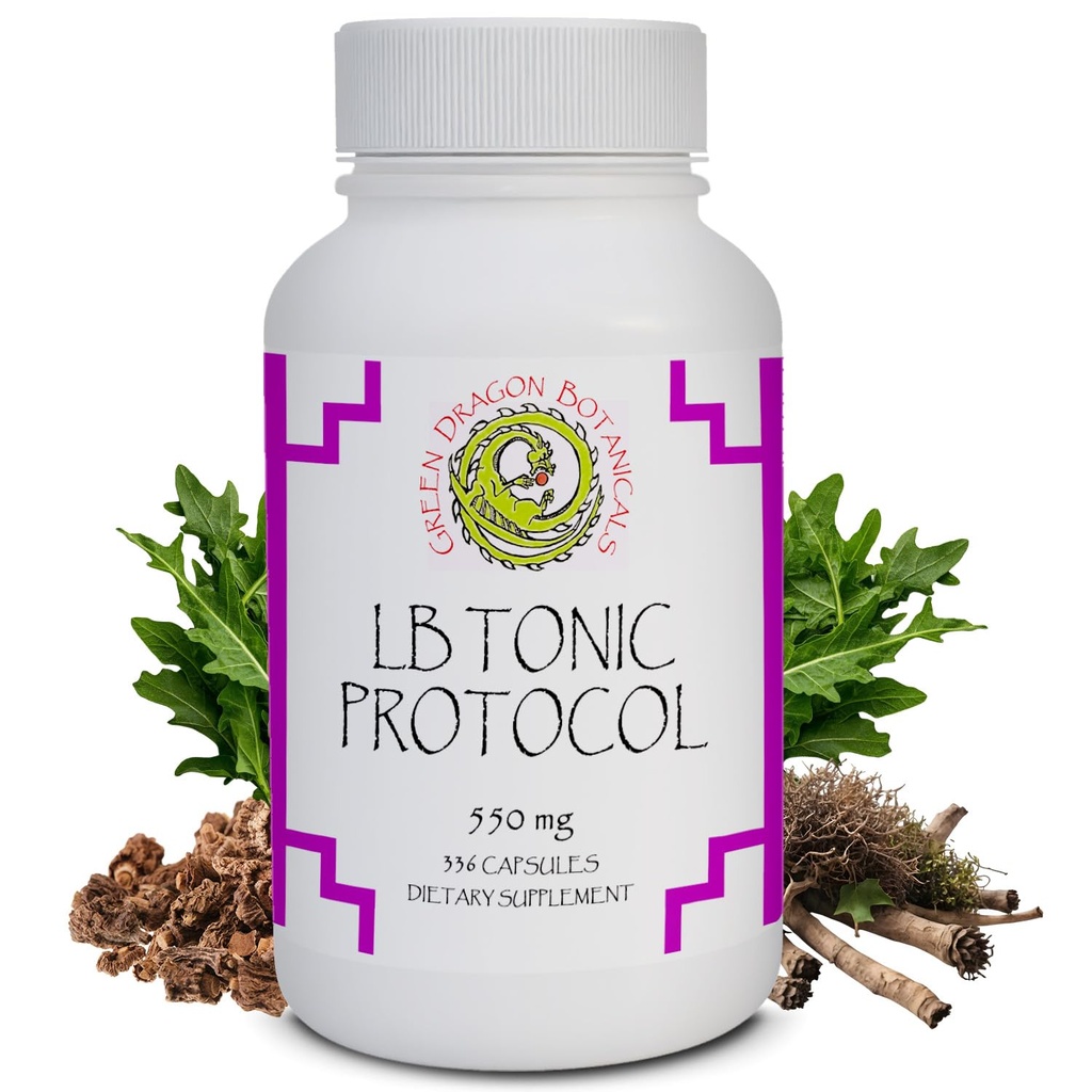 LB TONIC Protocol 550mg 336 Capsules Made in USA- Immune Support Supplement with Eleuthero for Adrenal Support Organic, Non-GMO, Gluten-free, Vegetarian GMP Standards Wild harvested Japanese Knotweed*