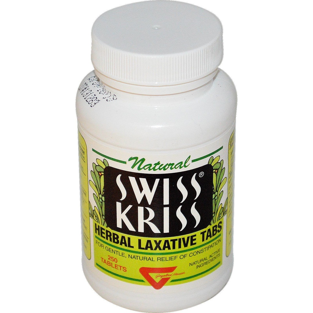Natural Swiss Kriss Herbal Laxative - 250 Tablets
