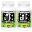 Swiss Kriss Herbal Laxative Tablets, Gentle & Natural Laxatives for Constipation Relief for Adults & Children Over Age 6, Works in 6-12 Hours, Senna Laxative (Pack of 2-240 Tablets Total)