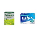 Dulcolax Stimulant Laxative Tablets (100 Count) Gentle Overnight Constipation Relief, Bisacodyl 5mg & ex-lax Maximum Strength Stimulant Laxative Constipation Relief Pills for Occasional Constipation