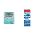 Dulcolax Stool Softener Laxative Liquid Gel Capsules (100ct) for Gentle Relief & Colace Regular Strength Stool Softener