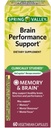 Brain Performance Support, 60 Count + VSL Sticker.
