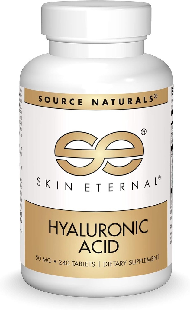 Source Naturals Δέρμα Αιώνιο Υαλουρονικό Οξύ, 50 mg - 240 δισκία