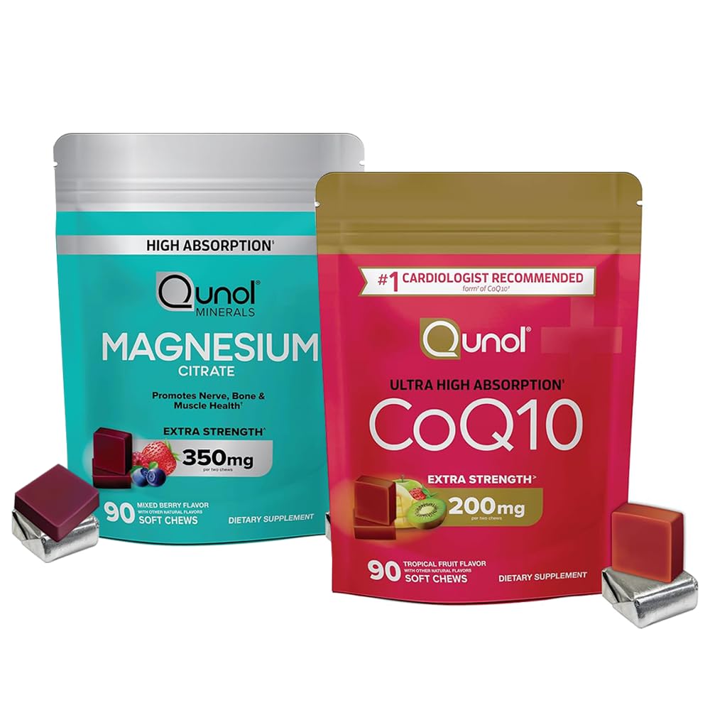 Qunol CoQ10 & Brain Health: Ultra CoQ10 100mg, 120 Softgels & Memory Plus, 60 Capsules