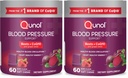 Qunol Beets Chews for Blood Pressure Support,3 in 1 Beets + CoQ10 + Grape Seed Extract,Supports Healthy Blood Circulation & Heart Healthy Energy,60 Chews,(Pack of 2)