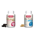 Jarrow Formulas CoQ10 Ubiquinol 100mg Cardiovascular Support & Milk Thistle 150mg Liver Function Veggie Capsules