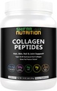 Halal & Grass Fed Collagen Peptides Powder 1 lb. 16oz Unflavored Hydrolyzed Collagen Peptides Peptides Powder Type I & Type III for Hair, Skin, Nails & Joints 