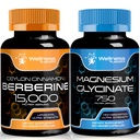Συμπλήρωμα βερβερίνης 1500mg - Λιποσωμική Βερβερίνη με Κεϋλάνη Κάψουλες γλυκινικό μαγνήσιο - 750mg - Συμπλήρωμα μαγνησίου Υψηλή Απορρόφηση Συμπλήρωμα
