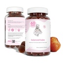 Balancing Act - Balanced Babe Women’s Probiotic Gummies with Prebiotic, Apple Cider Vinegar, LactoSpore®, DE111®, Vitamin B6 and Vitamin E – 60 Count (30 Day Supply)