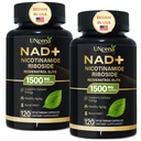 NAD Supplement 1500mg - Liposomal NAD+ Nicotinamide Riboside with Resveratrol, NAD Plus Boosting - Support Cellular Health, Stamina & Healthy Aging for Women & Men- Pack of 2