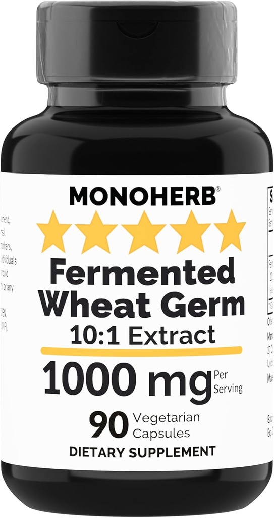MONOHERB Fermented Wheat Germ Extract 1000 mg - 90 κάψουλες χορτοφάγων - Σπερμιδίνη