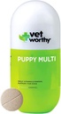 Vet Worthy Puppy MultiVitamins - Πολυβιταμίνη για τα κουτάβια για την υποστήριξη της βέλτιστης υγείας και της συνολικής ευεξίας - συμπλήρωμα σκύλων με σίδηρο, μαγνήσιο, Zinc, Βιταμίνη Α, Β Βιταμίνες - Ήπαρ Γεύση,60 Μασώμενα δισκία