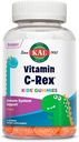 KAL Βιταμίνη C-Rex Παιδικές Gummies, Βιταμίνη C Gummies για τα παιδιά, υγιή ανοσοποιητικά, οστά, μύες & το δέρμα Υποστήριξη Βιταμίνη C Gummy, Vegan, Χωρίς γλουτένη, 60 ημέρες εγγύηση επιστροφής χρημάτων, 30 υπηρεσίες, 60 Gummies