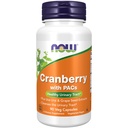 NOW Συμπληρώματα, Cranberry με PACs, συν Uva Ursi και Grape Seed Extracts 90 Veg Κάψουλες