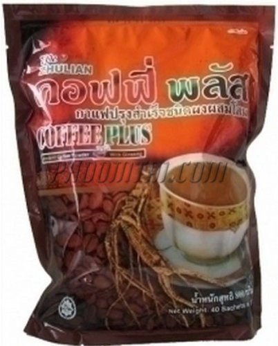 84 X 20 G Sachets Zhulian Instant Coffee Plus with Ginseng Herb Extract for Health by Zhulian