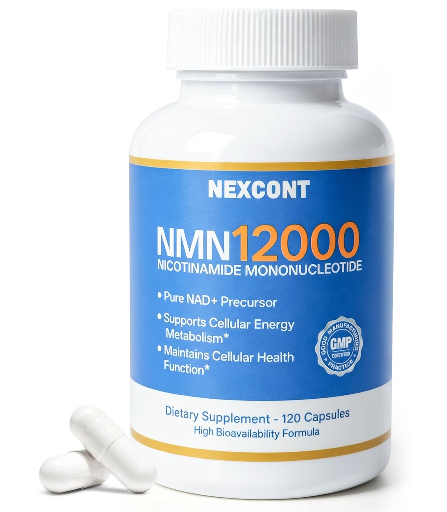 NMN Supplement 400mg Third-Party Tested Supporting Healthy Aging, Cellular Energy & Brain Function, Pure Liposomal NMN for Boosting NAD+ Levels for Women & Men, GMP Certified, Gluten-Free, 30 Servings