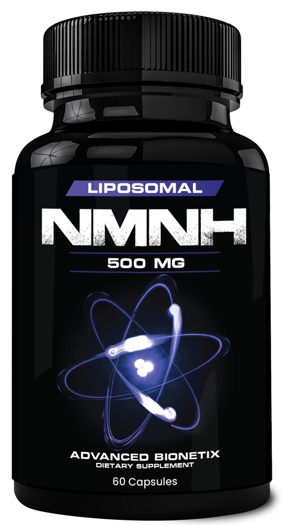 Advanced Bionetix Liposomal NMNH 500mg Per Serving - NMN Supplement Alternative- 60 Capsules (Dihydronicotinamide Mononucleotide) NAD Supplement to Boost NAD+ Levels for Anti Aging (60)