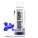 Liquid Pump - Glycerol and Arginine Nitrates for optimized pump pre-workout liquid caffeine free non stim pre-workout for energy and performance and nictic oxide booster | Blue Raspberry flavor