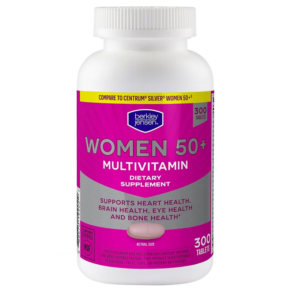 berkley jensen Women's 50+ Multivitamin Tablets, 300 ct.