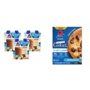 Atkins Chocolate Banana Protein Shake, 15g Protein, 12 Count + Atkins Chocolate Chip Protein Cookie, Protein Dessert, 4 Count