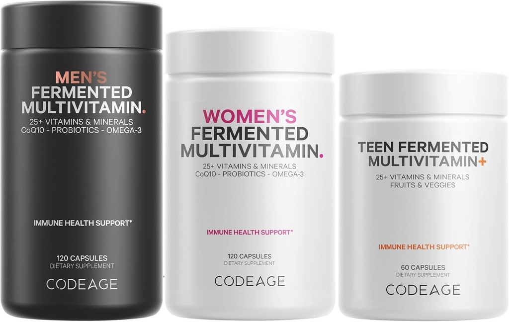 Codage Family Multivitamin Bundle – Multivitamins for Teens, Women & Men – Πακέτο βασικών βιταμινών & ορυκτών