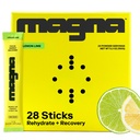 MAGNA Electrolytes Powder Drink Mix for Hydration, Energy & Focus Support (28 Servings, Lemon Lime)