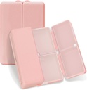FYY Daily Pill Organizer, 7 διαμερίσματα Portable Travel Pill Case [Folding Design] Pill Box για Purse Pocket να κρατήσει βιταμίνες, Cod Liver Oil, συμπληρώματα και φαρμακευτική αγωγή-Rosegold