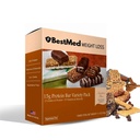 BestMed - High Protein Nutrition Bar - Low-Carb, 15g Protein, Low Sugar, High Fiber, Low Calorie, Meal Replacement Bar (Variety Pack, 4 Box - 28 Count)