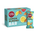 Step One Foods Αμύγδαλο Λεμόνι Bar, Καρδιά Υγιεινή Σνακ Φυτών στερόλες, Ωμέγα 3 Υψηλή Σνακ Ίνες Γλουτένη & Γαλακτοκομικά Χωρίς, Vegan, Zero Νάτριο, Granola Bars (12 Pack)