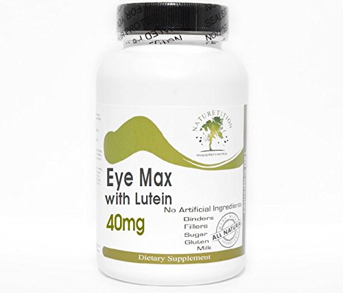 Eye Max with Lutein 40mg ~ 180 Capsules - No Additives ~ Naturetition Supplements