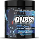 Dubby Solo Leveling Anime Official License Energy Drink Powder- Sugar Free Energy Drinks, Jitter-Free Energy Powder, Blue Tropical Punch Flavor, 30 Serving, 5.29 Ounces (Igris Strike)