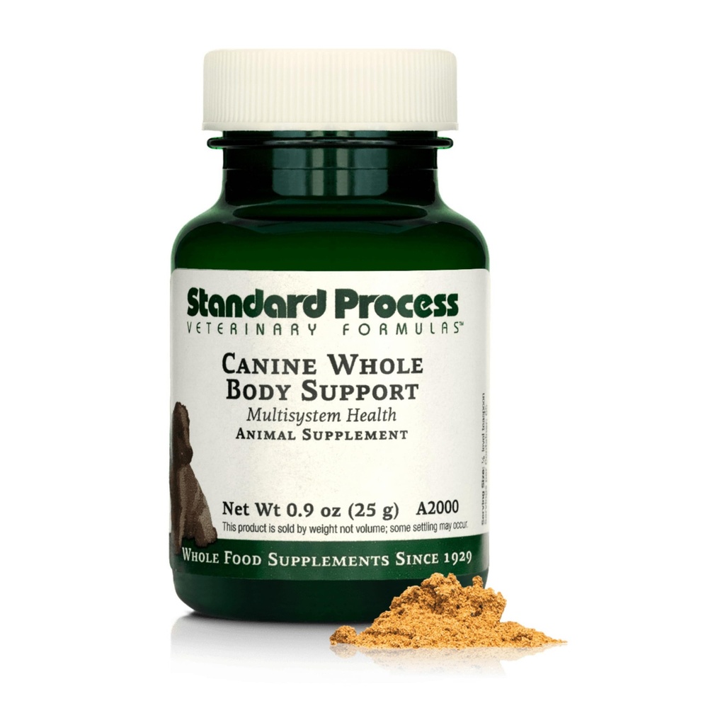 Standard Process Inc. Whole Body Multisystem Support Supplement for Canines - Nutritional Powder for Daily Health Maintenance - 25 g