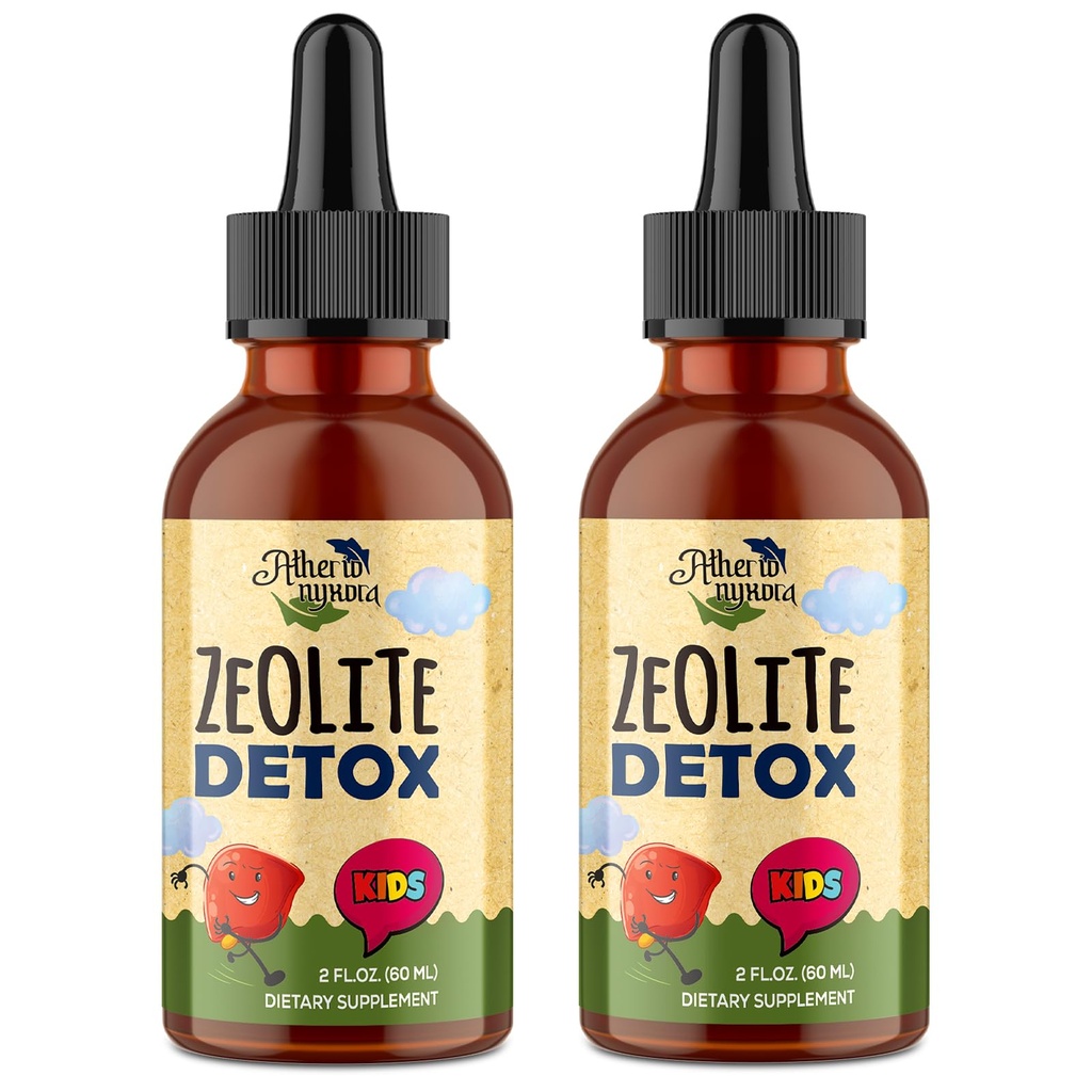 Zeolite Detox for Kids - Detox Supplement, Gentle & Natural & Sweet-Tasting, Contains Clinoptilolite Zeolite, Vitamin C, Magnesium, and Zinc,120ml