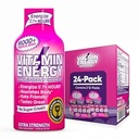 Vitamin Energy Mood+ Extra Strength Energy Shot Tropical Berry 24 Pack, 260mg Natural Caffeine, B-Vitamins, Rhodiola, Χαμομήλι, Mood & Energy Support, Zero Sugar, Χωρίς γλουτένη, Vegan, 1.93 fl oz