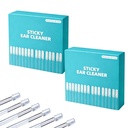 Sticky Ear Cleaning Stick,48 Pcs Ear Wax Removal Tool,Safe Adhesive Ear Pick,Reusable Resin Gel Ear Stick for Adults