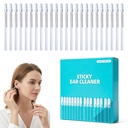 Reusable Sticky Ear Cleaning Stick, 2026 Upgraded 24 Pcs Ear Wax Removal Tools, Earwax Adhesive Swabs for Adults, Home (Light Blue, Small - 24 pcs)