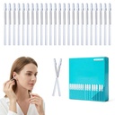 Earwax Removal Adhesive Swabs, Gentle Ear Wax Removal Tools with Dust Cover Packaging, Reusable Sticky Ear Cleaning Stick for Adults, Home Personal Care Hygiene Kit (24PCS, Large)