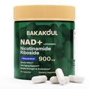 BAKAKOUL NAD Supplement - Liposomal Nicotinamide Riboside, Resveratrol, Quercetin, NAD Nicotinamide Riboside Resveratrol 900mg, NAD+ Supplement for Men and Women, 80 Capsules 1 Pack