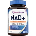 Doctor's Recipes NAD Supplement, Nicotinamide Riboside, Resveratrol, NMN Alternative for Anti-Aging, w/Magnesium Glycinate & L-Tryptophan, 650mg Per Serving, Energy & Mood Boost, 60 Vegan Capsules